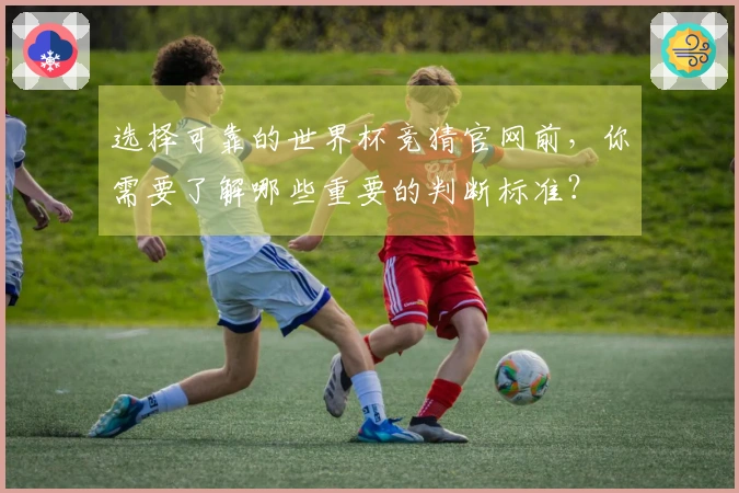 选择可靠的世界杯竞猜官网前，你需要了解哪些重要的判断标准？